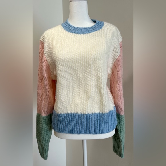 Sedge The Piper Sweater NWT SIZE MEDIUM 2024 collection color block - Picture 4 of 6